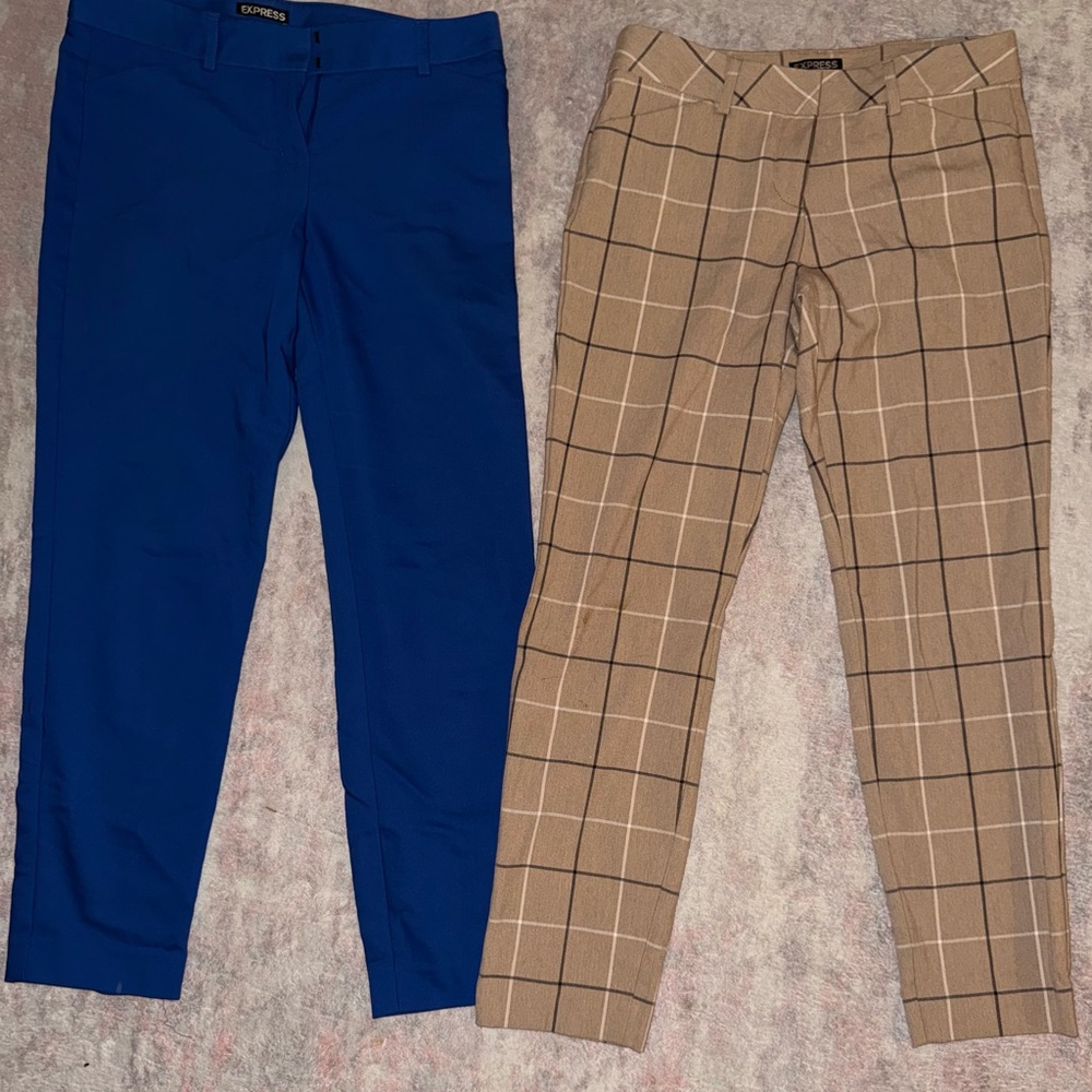 2 pair of Express business casual cropped pants bundle